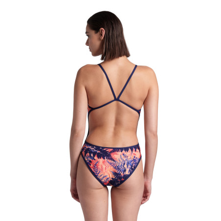 Arena REVERSIBLE Challenge Back NAVY-MULTI - Maillot Natation Femme 1 piece | Les4Nages