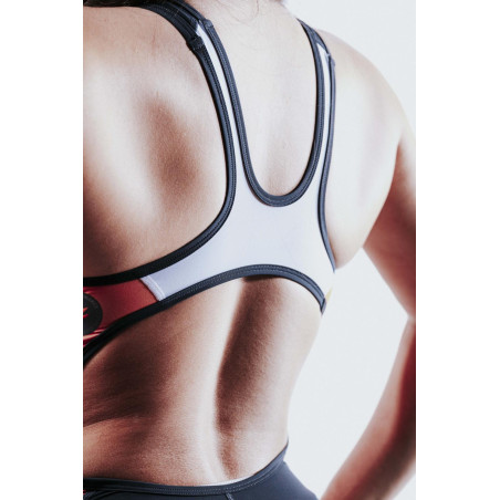 ZEROD RACER Fusion Coral - Trifonction Triathlon Femme sans manches | Les4Nages