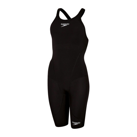 SPEEDO Fastskin LZR IGNITE OpenBack Kneeskin Dos Ouvert - Black - Combinaison Natation Competition Femme | Les4Nages