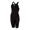SPEEDO Fastskin LZR IGNITE OpenBack Kneeskin Dos Ouvert - Black - Combinaison Natation Competition Femme