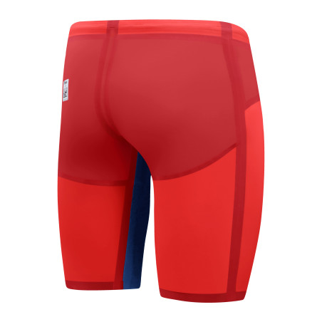 SPEEDO FastSkin LZR PURE VALOR 2.0 JAMMER - Red / Blue - Jammer Natation Competition Homme | Les4Nages