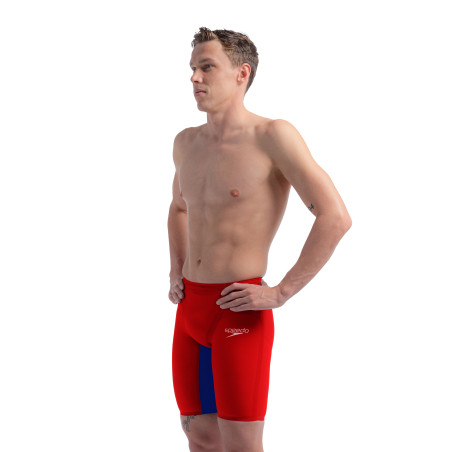 SPEEDO FastSkin LZR PURE VALOR 2.0 JAMMER - Red / Blue - Jammer Natation Competition Homme | Les4Nages