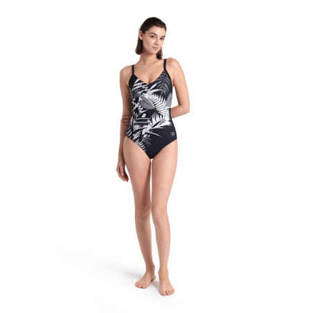 Arena BODYLIFT LUCY Lightcross Black Multi Black - Maillot Natation Arena Aquagym | Les4Nages