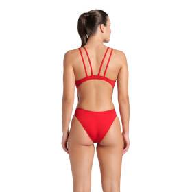 Arena Swimsuit TECH Multi SOLID Red White- Maillot Natation Femme 