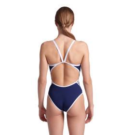 Arena ICONS Team SUPER FLY BACK Navy White - Maillot Natation Femme
