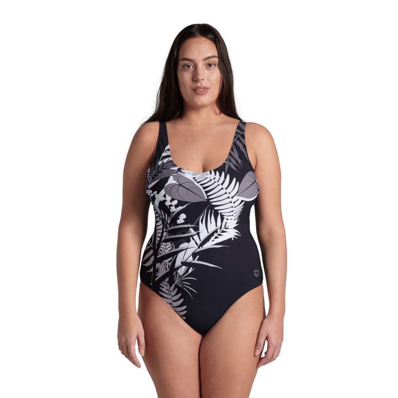 Arena Bodylift LUCY Lightcross PLUS Black Multi Black - Maillot Grandes Tailles Natation Arena Aquagym | Les4Nages