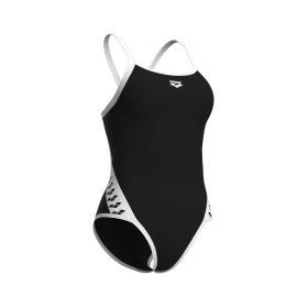Arena ICONS Team SUPER FLY BACK Black White - Maillot Natation Femme 