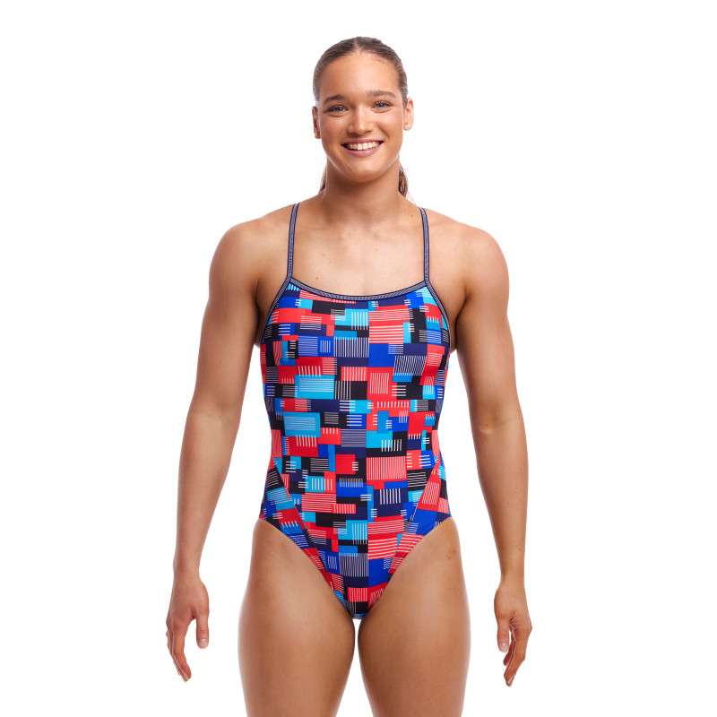 FUNKITA Motherboard Dos Single Straps - Maillot de bain Femme Natation 1 piece | Les4Nages