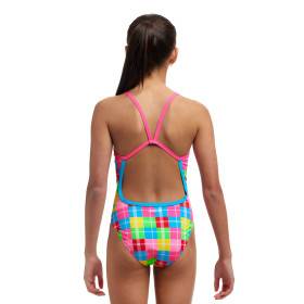 FUNKITA (8-14ans) Party Patch Dos Single Straps - Maillot de bain Natation Fille 1 piece