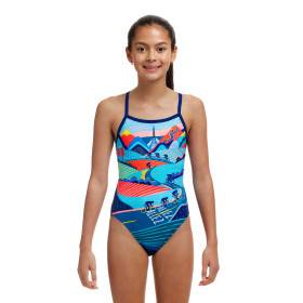 FUNKITA (8-14ans) Vive La Funky Dos Single Straps - Maillot de bain Natation Fille 1 piece