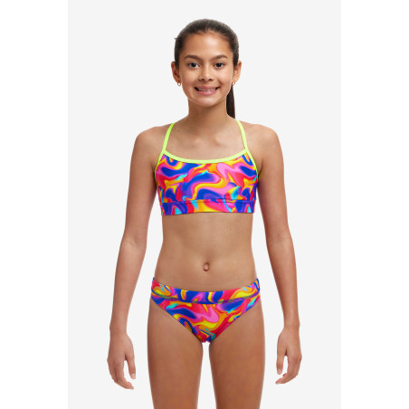 Funkita (6-14 ans) Summer Swirl Swim Crop Top Sports Brief 2 pieces - Maillot de bain Natation Fille 2 pieces | Les4Nages Funkita (6-14 ans) Summer Swirl Swim Crop Top Sports Brief 2 pieces - Maillot de bain Natation Fille 2 pieces | Les4Nages