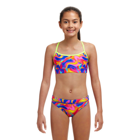 Funkita (6-14 ans) Summer Swirl Swim Crop Top Sports Brief 2 pieces - Maillot de bain Natation Fille 2 pieces | Les4Nages Funkita (6-14 ans) Summer Swirl Swim Crop Top Sports Brief 2 pieces - Maillot de bain Natation Fille 2 pieces | Les4Nages