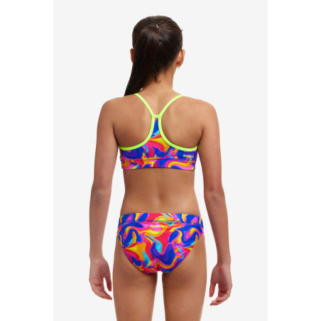 Funkita (6-14 ans) Summer Swirl Swim Crop Top Sports Brief 2 pieces - Maillot de bain Natation Fille 2 pieces | Les4Nages Funkita (6-14 ans) Summer Swirl Swim Crop Top Sports Brief 2 pieces - Maillot de bain Natation Fille 2 pieces | Les4Nages