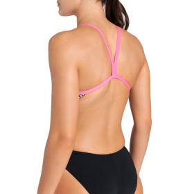 Arena AIRBRUSH Challenge Back Shocking Pink Black Multi - Maillot Natation Femme 