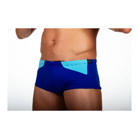 ZEROD Trunks Blue Light Blue Trunks Natation - Boxer Natation Homme