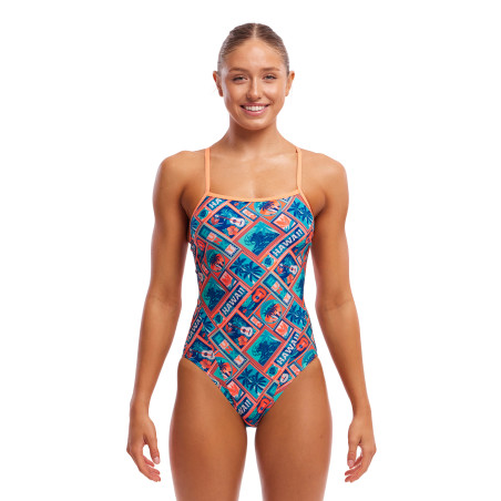 FUNKITA Tiki Tango Single Strap - Maillot natation Femme | Les4Nages FUNKITA Tiki Tango Single Strap - Maillot natation Femme | Les4Nages