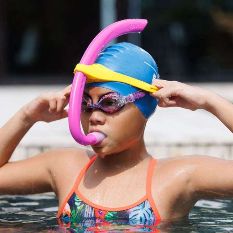 FINIS Stability Snorkel JUNIOR Magical Magenta - Tuba Frontal Natation | Les4Nages