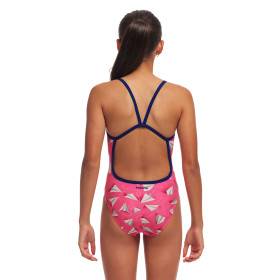 FUNKITA (8-14ans) Paper Pink Single Strap - Maillot de bain Natation Fille 1 piece