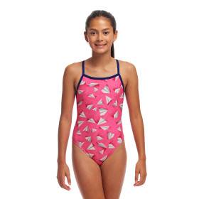 FUNKITA (8-14ans) Paper Pink Single Strap - Maillot de bain Natation Fille 1 piece