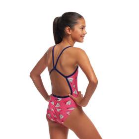 FUNKITA (8-14ans) Paper Pink Single Strap - Maillot de bain Natation Fille 1 piece