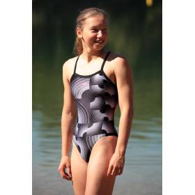 MAKO Black Rainbow - Dos Aumakua - Maillot Femme Natation