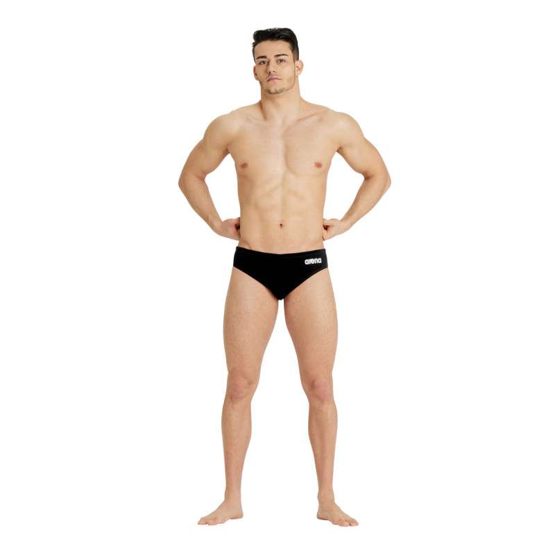 Maillot Water Polo Homme Arena Solid Team Swim Brief Noir | Les4Nages