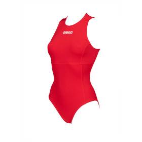 Maillot Water Polo Femme ARENA Rouge TEAM SWIMSUIT WATERPOLO SOLID