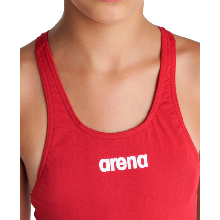 Arena Girls (6-14 ans) Team Swimsuit SOLID Swim Tech - Red- Maillot Fille Natation | Les4Nages Arena Girls (6-14 ans) Team Swimsuit SOLID Swim Tech - Red- Maillot Fille Natation | Les4Nages