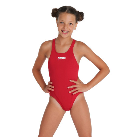 Arena Girls (6-14 ans) Team Swimsuit SOLID Swim Tech - Red- Maillot Fille Natation | Les4Nages Arena Girls (6-14 ans) Team Swimsuit SOLID Swim Tech - Red- Maillot Fille Natation | Les4Nages