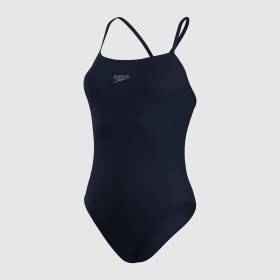 SPEEDO Eco Endurance+ Thin Strap Navy - Maillot de Bain Femme 1 piece
