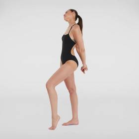 SPEEDO Eco Endurance+ Thinster Black - Maillot de Bain Femme 1 piece