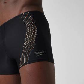 SPEEDO Tech Logo Aquashort Black green - Boxer homme natation