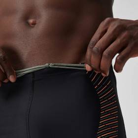 SPEEDO Tech Logo Aquashort Black green - Boxer homme natation