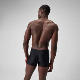 SPEEDO MEDLEY LOGO Aquashort Black Green - Boxer homme natation