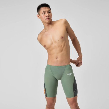 SPEEDO FastSkin LZR PURE INTENT 2.0 JAMMER - Green Orange - Jammer Natation Competition Homme | Les4Nages SPEEDO FastSkin LZR PURE INTENT 2.0 JAMMER - Green Orange - Jammer Natation Competition Homme | Les4Nages