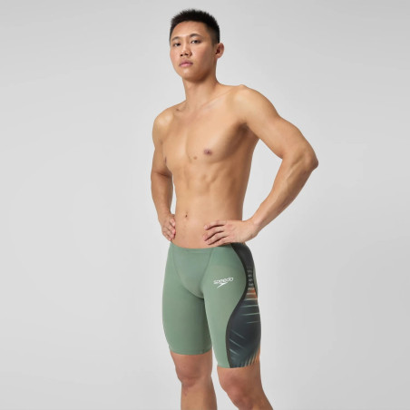 SPEEDO FastSkin LZR PURE INTENT 2.0 JAMMER - Green Orange - Jammer Natation Competition Homme | Les4Nages SPEEDO FastSkin LZR PURE INTENT 2.0 JAMMER - Green Orange - Jammer Natation Competition Homme | Les4Nages