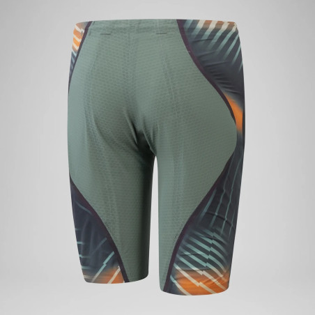 SPEEDO FastSkin LZR PURE INTENT 2.0 JAMMER - Green Orange - Jammer Natation Competition Homme | Les4Nages SPEEDO FastSkin LZR PURE INTENT 2.0 JAMMER - Green Orange - Jammer Natation Competition Homme | Les4Nages