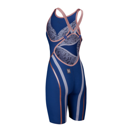 ARENA PRIMO Powerskin Openback (Dos ouvert) Navy Rose - Combinaison Natation Femme | Les4Nages