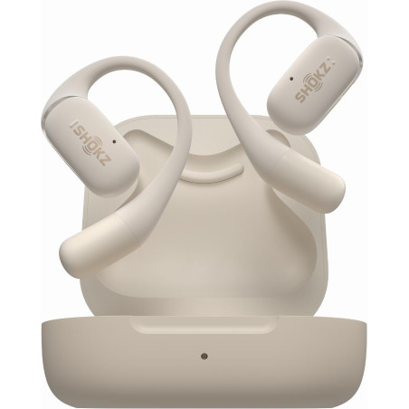 Ecouteurs Bluetooth SHOKZ OPENFIT Beige | Les4Nages Ecouteurs Bluetooth SHOKZ OPENFIT Beige | Les4Nages
