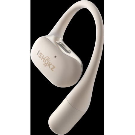 Ecouteurs Bluetooth SHOKZ OPENFIT Beige | Les4Nages Ecouteurs Bluetooth SHOKZ OPENFIT Beige | Les4Nages