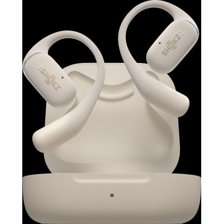Ecouteurs Bluetooth SHOKZ OPENFIT Beige | Les4Nages Ecouteurs Bluetooth SHOKZ OPENFIT Beige | Les4Nages