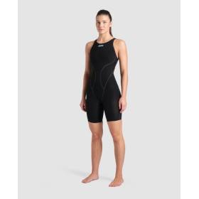 ARENA IMPULSO Powerskin Dos Ouvert - Black teal - Combinaison Natation Femme