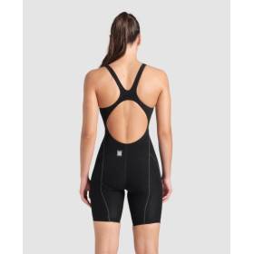 ARENA IMPULSO Powerskin Dos Ouvert - Black teal - Combinaison Natation Femme