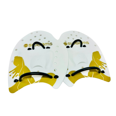 Plaquettes Natation SWEAMS SWIM Paddle - Strong Swimmer White Gold | Les4Nages