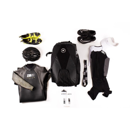 Sac à Dos de Transition ZEROD EVO+ Black Red - Sac Transition Triathlon | Les4Nages