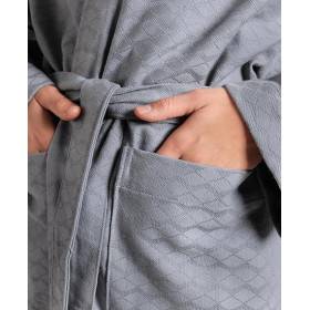 Peignoir ARENA LOSANGE ROBE SEAM FOAM - WHITE