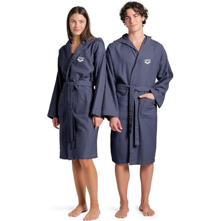 Peignoir ARENA LOSANGE ROBE NAVY - WHITE | Les4Nages