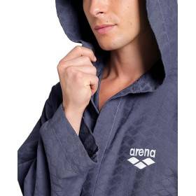 Peignoir ARENA LOSANGE ROBE NAVY - WHITE