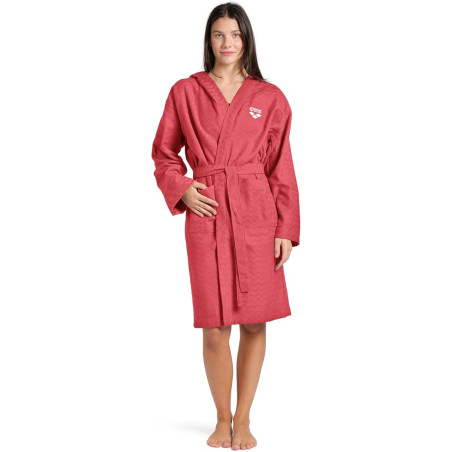 Peignoir ARENA LOSANGE ROBE RED - WHITE | Les4Nages