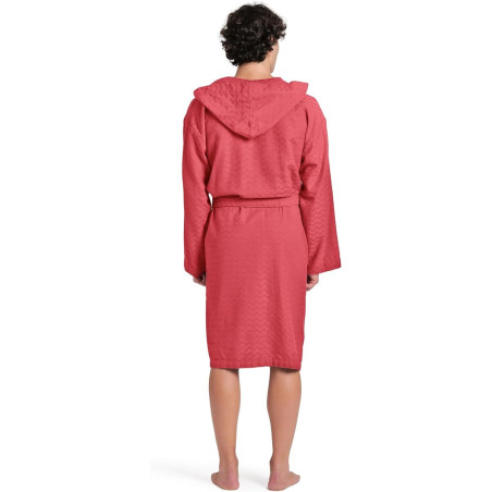 Peignoir ARENA LOSANGE ROBE RED - WHITE | Les4Nages
